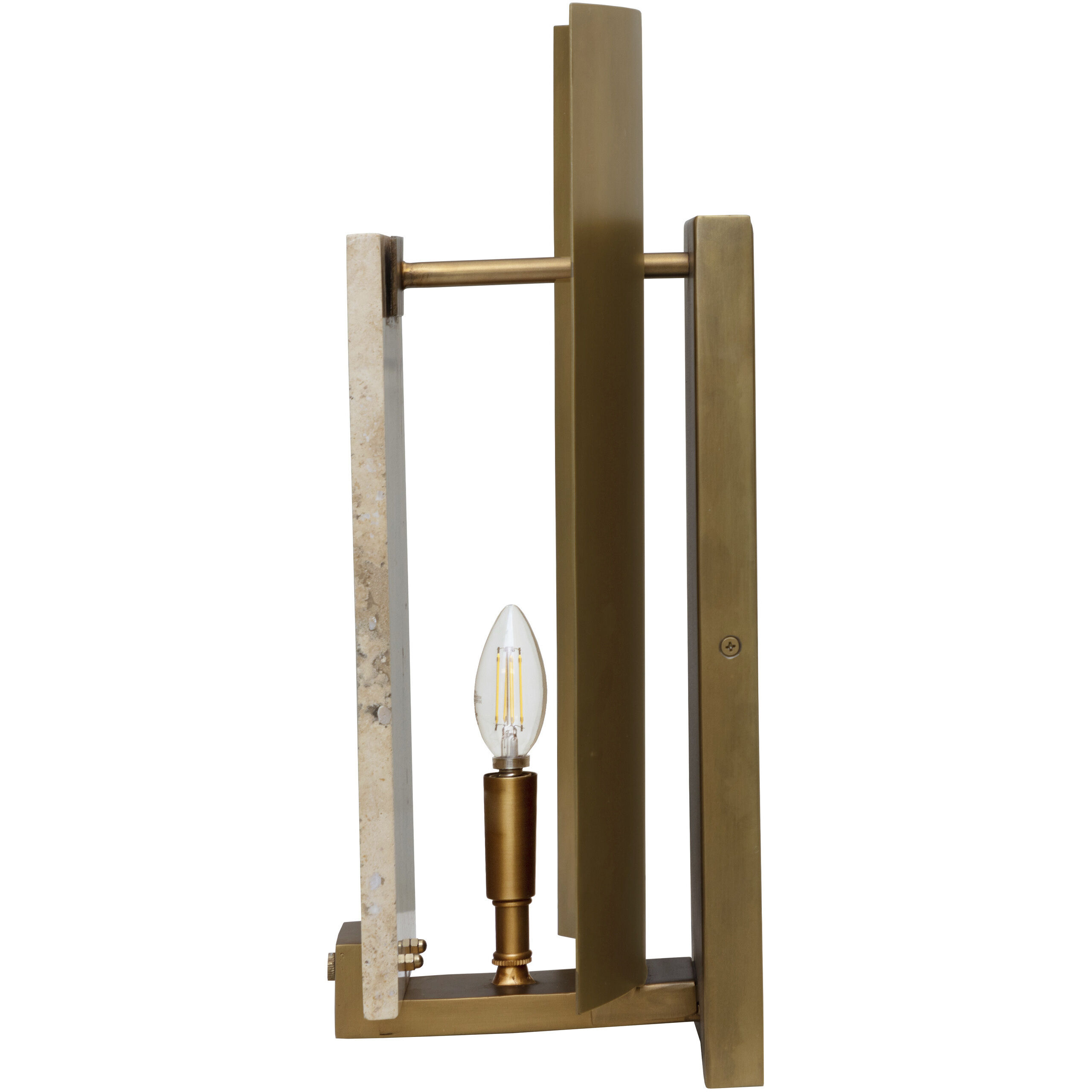 Ciana LED 9.75 inch Natural / Antique Brass Sconce Wall Light